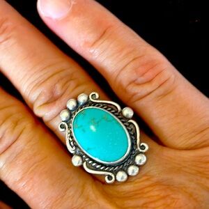 Vintage Sterling Turquoise GORGEOUS ring🤩🔥🔥🔥